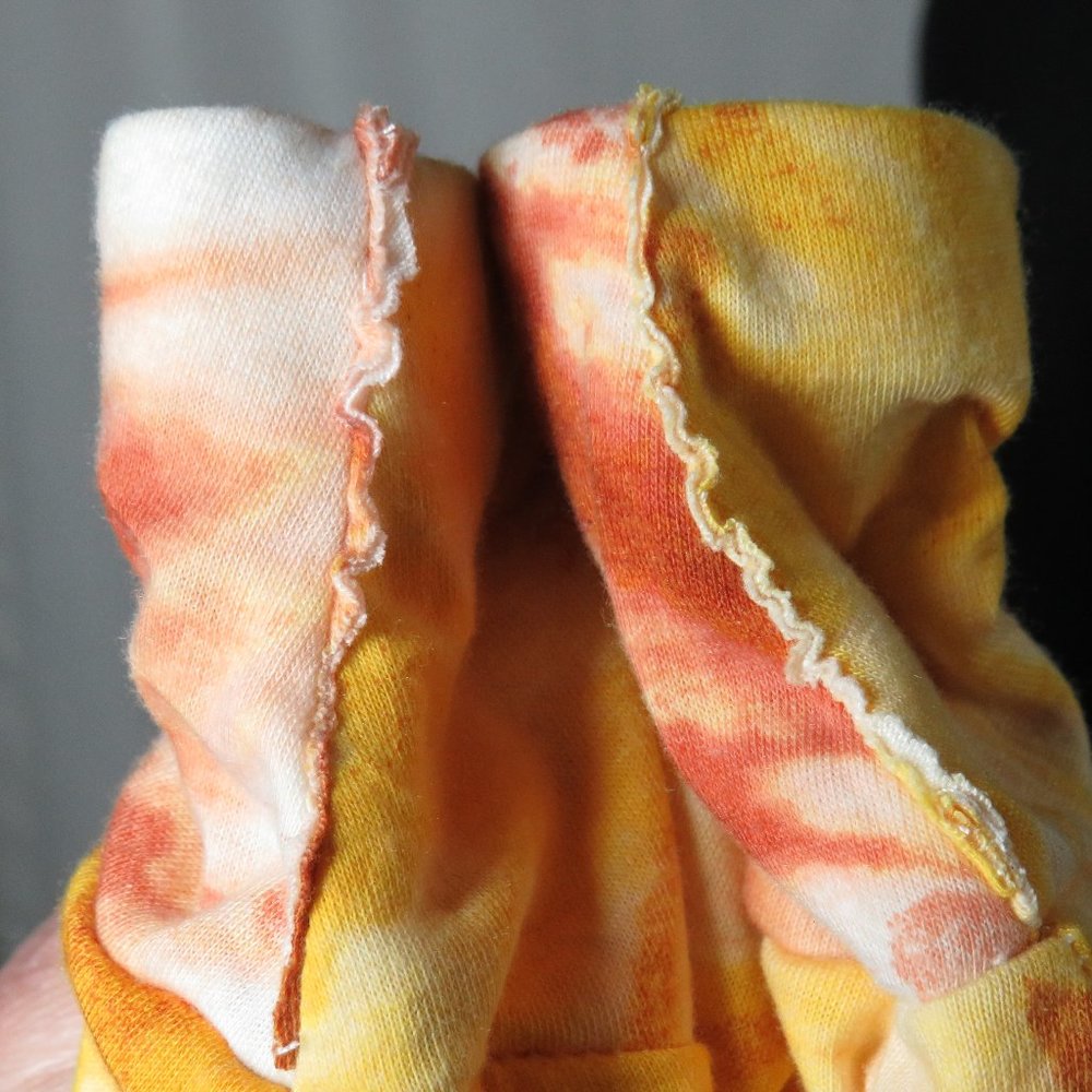 Cato Women's Rust Orange Multi Tie Dye Skirt Plus Size 14-16 - Picture 3 of 11